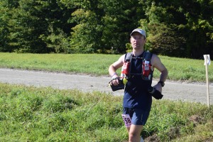 Feeling good while arriving at Mile 31.3.